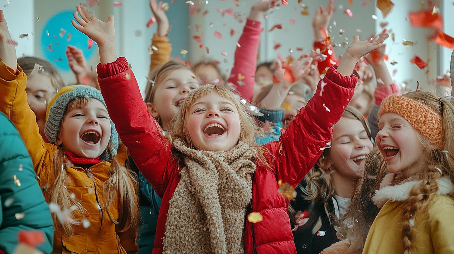 Выпуской 4 и 9 класса с ведущим