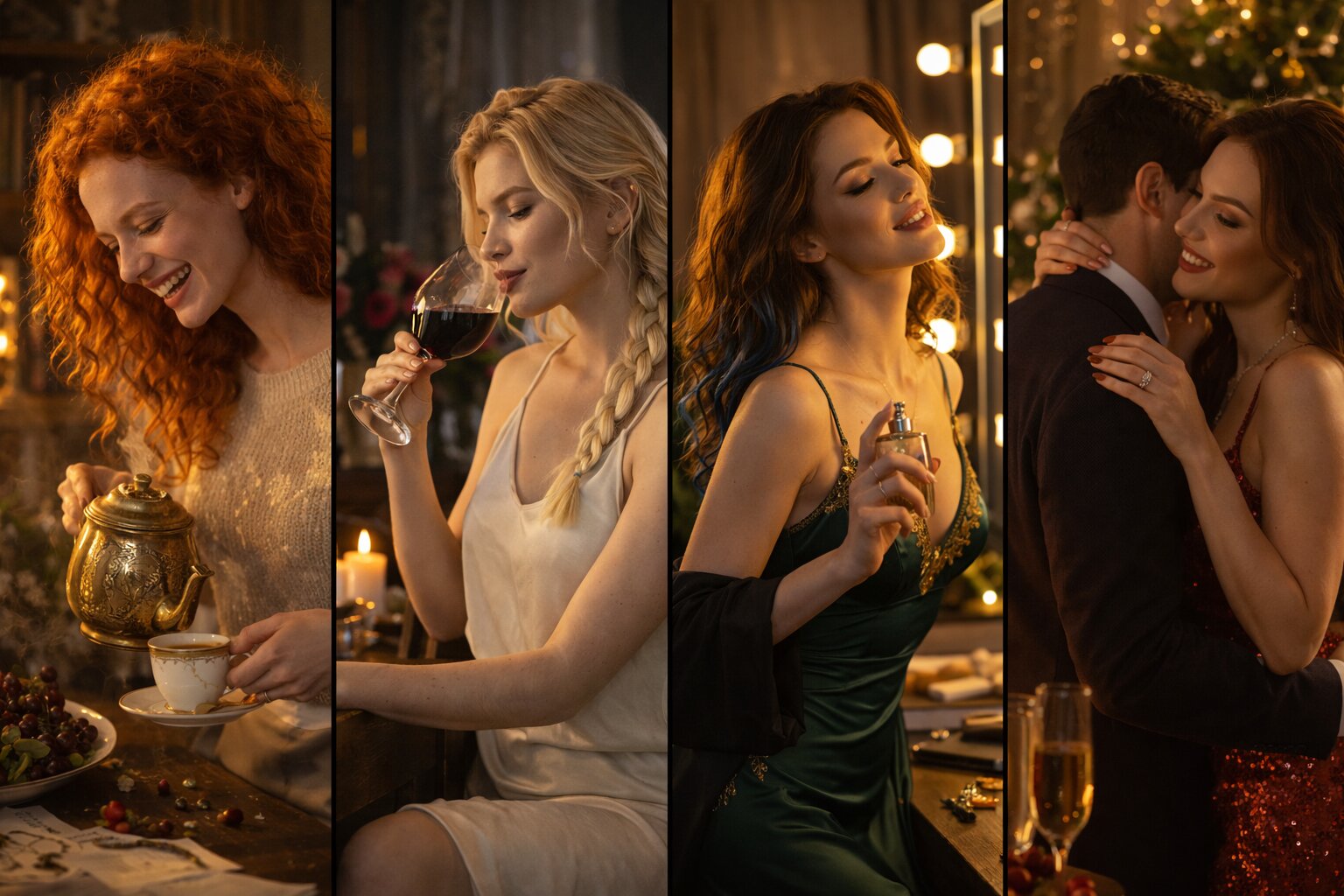 стеклянная ваза необычной формы на столе — крупный план